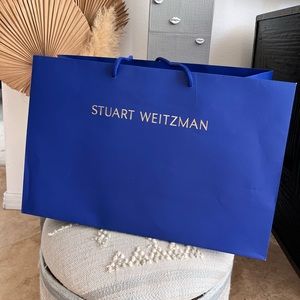 Stuart Weitzman blue paper gift bag 18*12*7